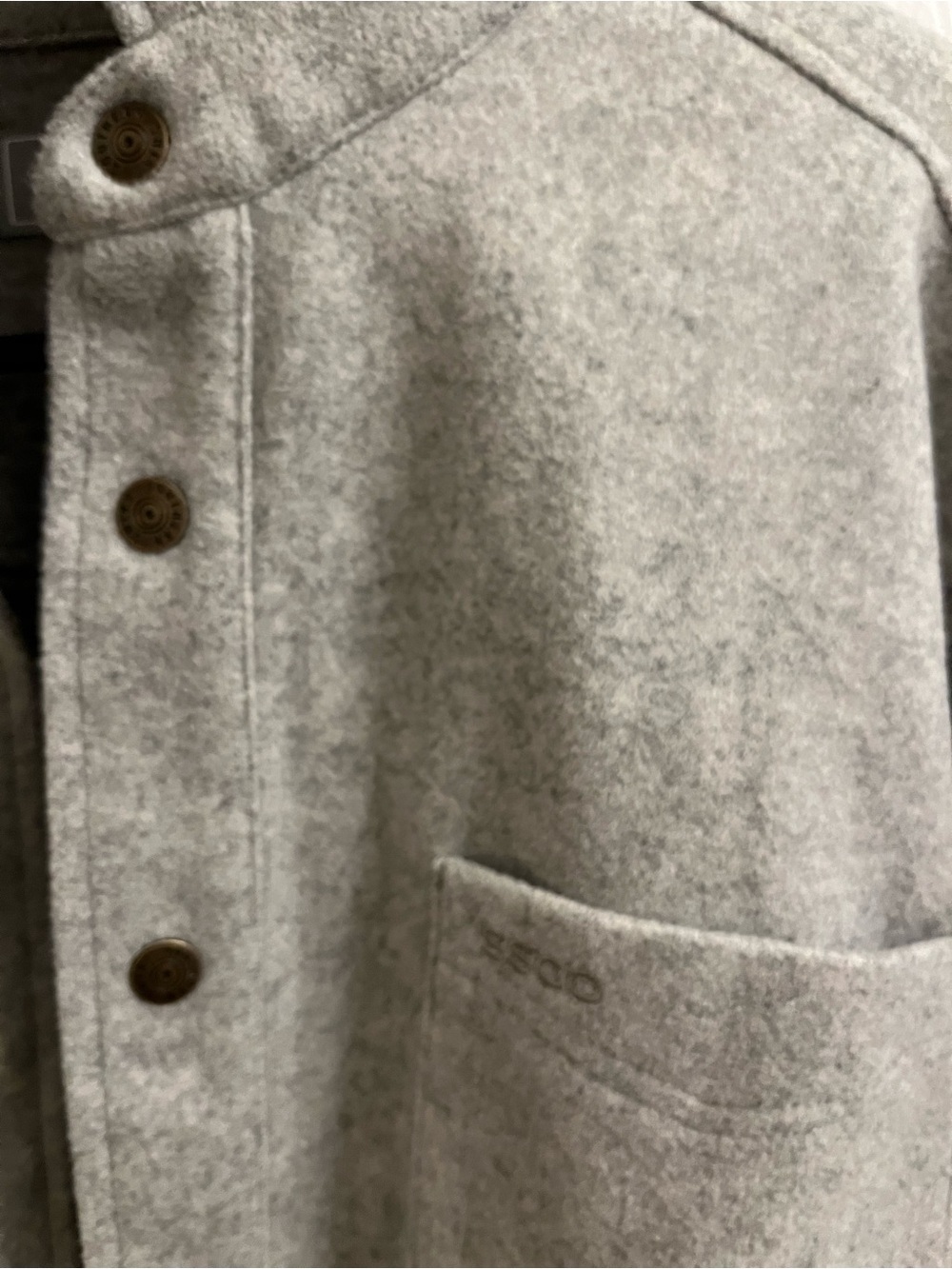 The Southern Shirt Company Gray Snap-Front Shacket - Picture 3 of 4